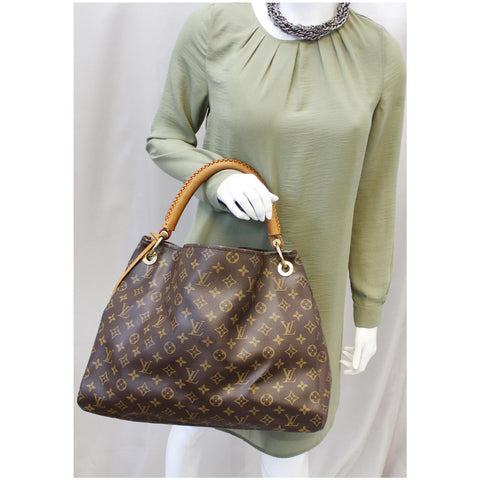 LOUIS VUITTON Artsy MM Monogram Canvas Shoulder Bag Brown-US