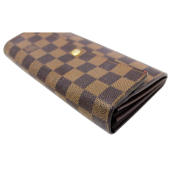 LOUIS VUITTON Damier Ebene Brown Sarah Wallet-US