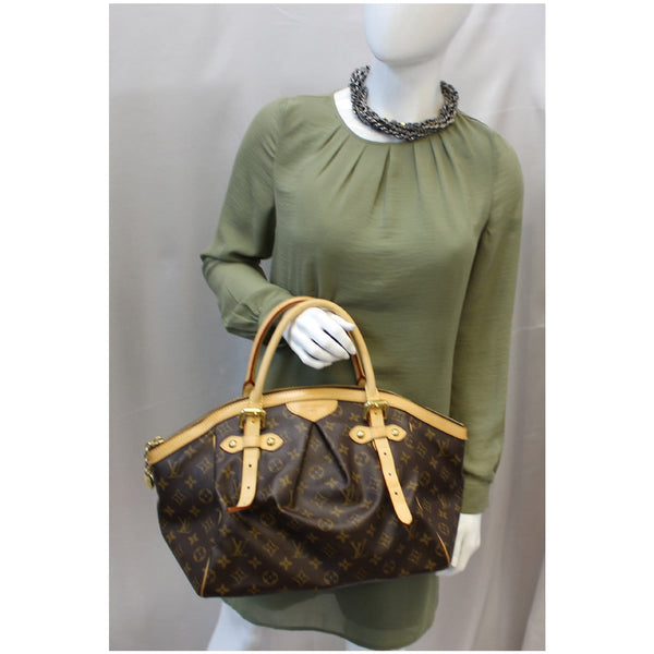 LOUIS VUITTON Tivoli GM Monogram Canvas Brown Shoulder Bag Brown