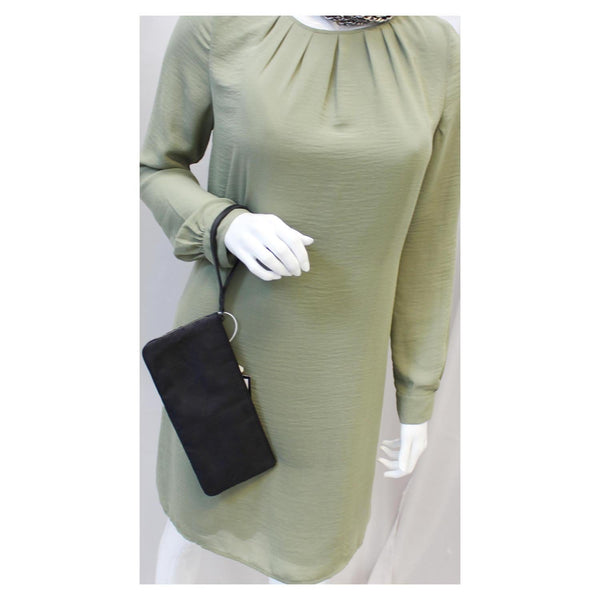 CHANEL Wristlet Cosmetic Pouch Black-US