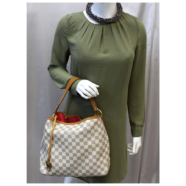 LOUIS VUITTON Delightful PM Damier Azur Shoulder Hobo Bag-US