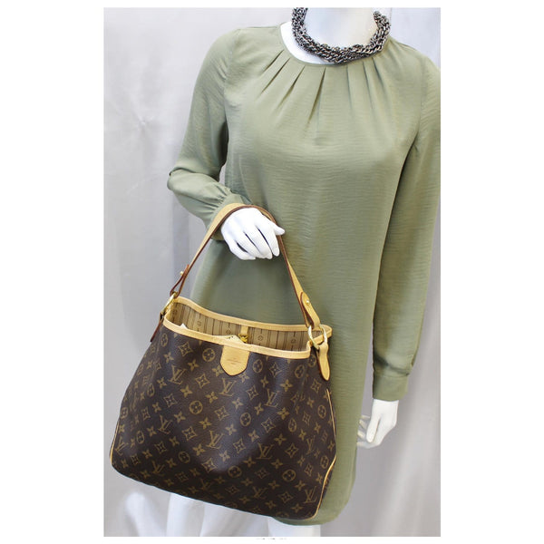 LOUIS VUITTON Delightful PM Monogram Canvas Shoulder Hobo Bag-US