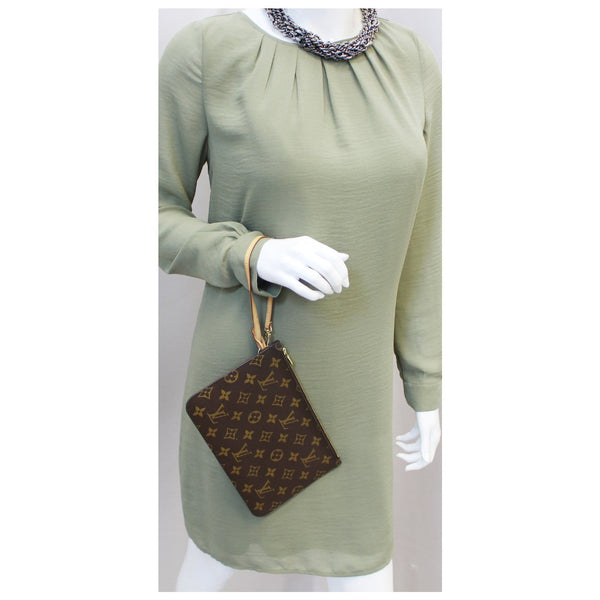 LOUIS VUITTON Pochette Wristlet Pouch Monogram Canvas Neverfull GM-US