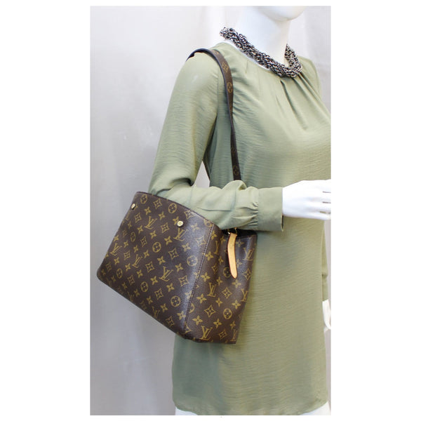 LOUIS VUITTON Montaigne MM Monogram Canvas Shoulder Bag