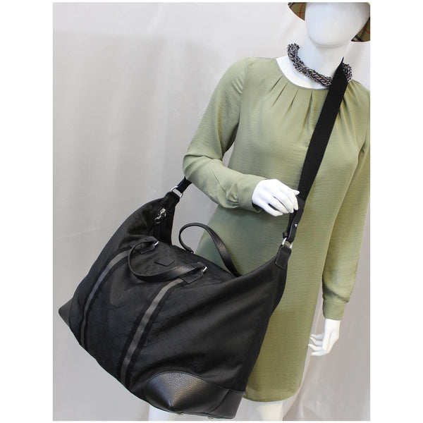 Gucci Nylon GG Guccissima XL Travel Duffle Luggage Bag 449180-US