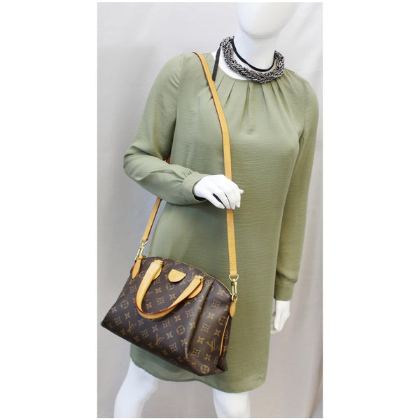 Louis vuitton Rivoli PM Monogram Canvas Shoulder Bag Brown