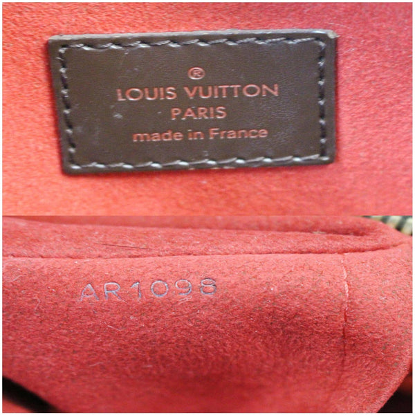 LOUIS VUITTON Trevi GM Damier Ebene Shoulder Handbag Brown