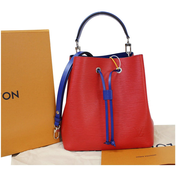 LOUIS VUITTON Neonoe Epi Shoulder Bag Coquelicot