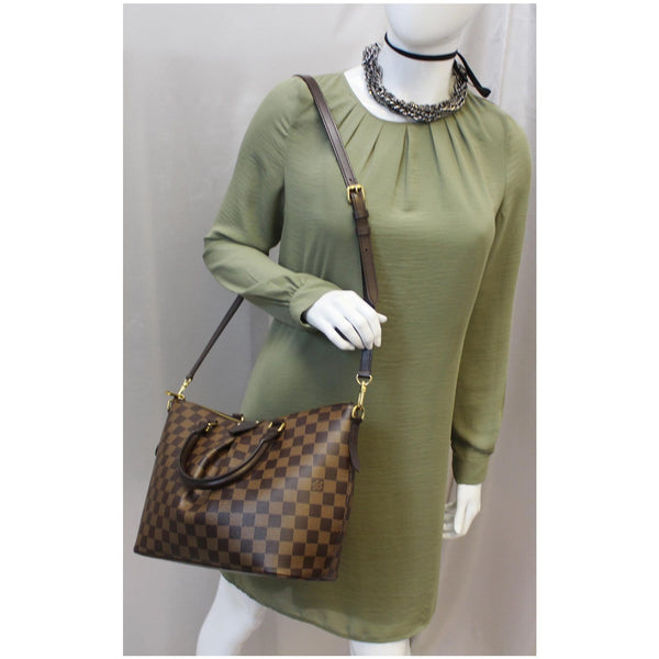 LOUIS VUITTON Siena PM Damier Ebene Shoulder Bag Brown
