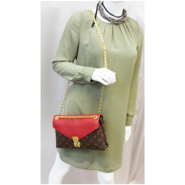 Louis Vuitton Pallas Chain Monogram Canvas Shoulder Bag