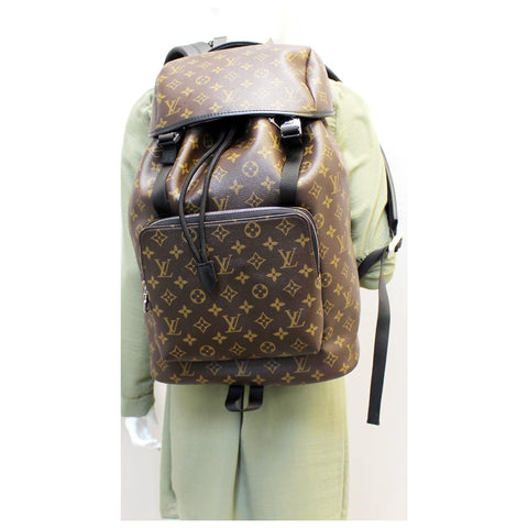 LOUIS VUITTON Zack Monogram Macassar Canvas Backpack-US