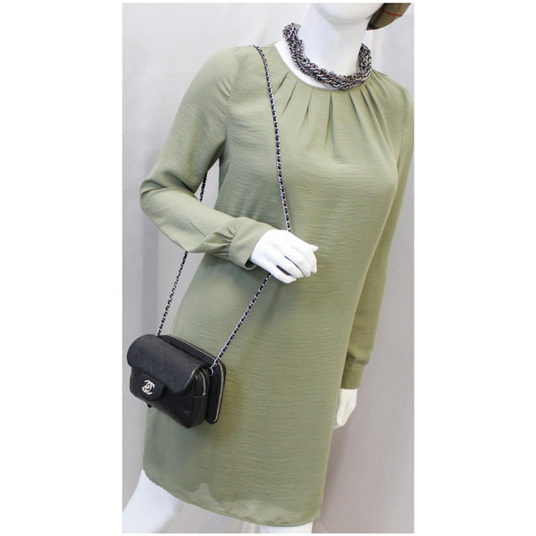 Chanel Classic Mini Flap Quilted Lambskin Crossbody Bag