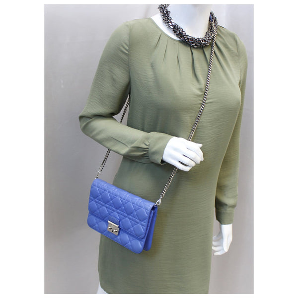 CHRISTIAN DIOR Miss Dior Promenade Cannage Quilted Leather Crossbody Bag-US