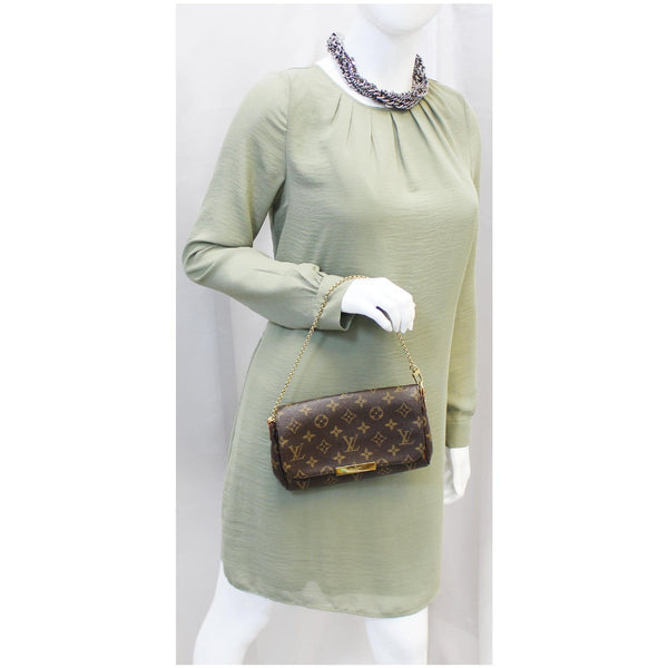 LOUIS VUITTON Favorite PM Monogram Canvas Crossbody Bag Brown-US