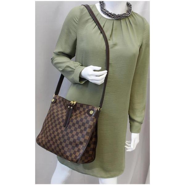 LOUIS VUITTON Duomo Damier Ebene Crossbody Bag Brown