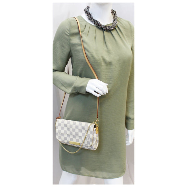 LOUIS VUITTON Favorite PM Damier Azur Crossbody Bag-US