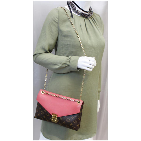 Louis Vuitton Pallas Chain Monogram Canvas Shoulder Bag