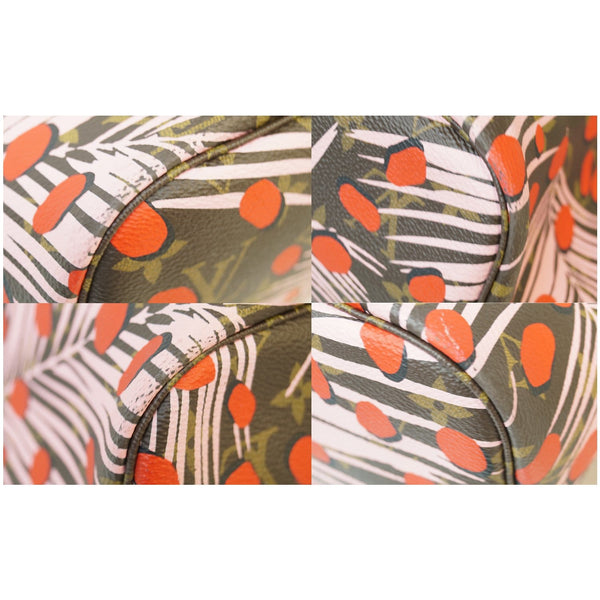 seams LV Neverfull MM Monogram Jungle Dot Bag