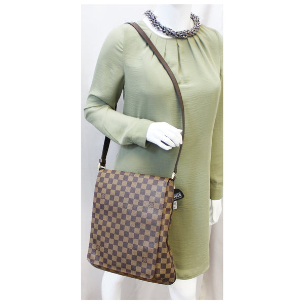 LOUIS VUITTON Musette Salsa GM Damier Ebene Crossbody Bag-US