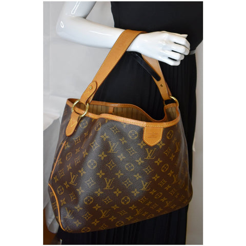 LOUIS VUITTON Delightful PM Monogram Canvas Shoulder Bag Brown