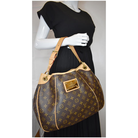 LOUIS VUITTON Galliera PM Monogram Canvas Shoulder Bag Brown