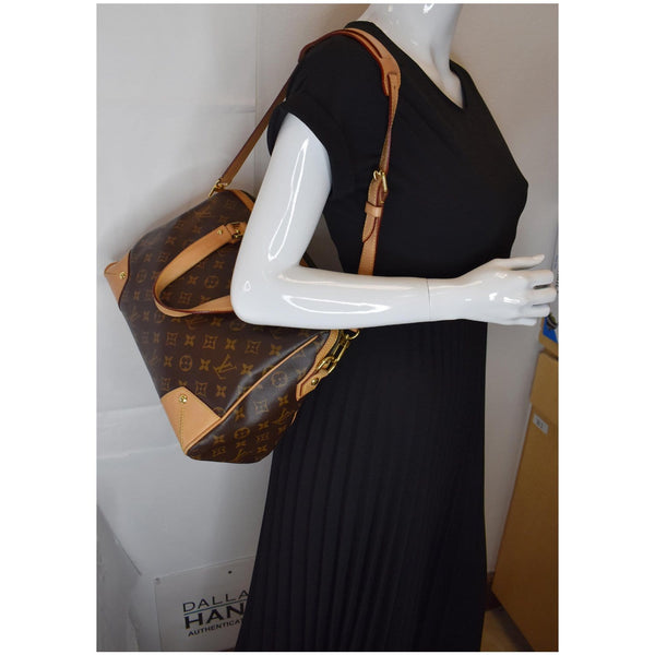 LOUIS VUITTON Retiro PM Monogram Canvas Shoulder Bag Brown