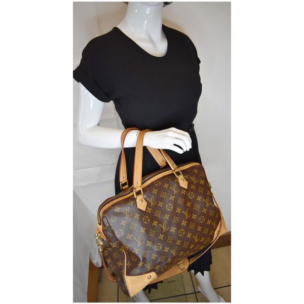 LOUIS VUITTON Retiro GM Monogram Canvas 2Way Shoulder Bag Brown