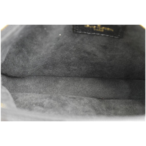 LOUIS VUITTON Multi Pochette Empreinte Leather Accessories Bag Black