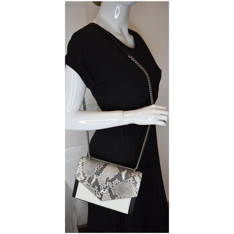 LOUIS VUITTON MyLockme BB Python Leather Crossbody Bag Black