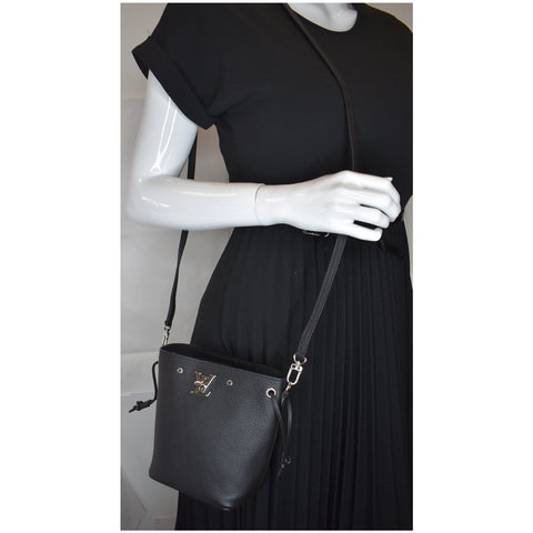 lv Nano Lockme Bucket Calf Leather Bag crossbody bag