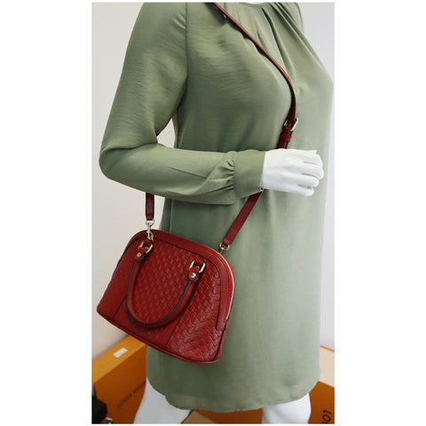 Gucci Dome Convertible Micro Guccissima Shoulder Bag