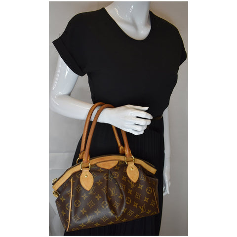 Louis Vuitton Tivoli PM Monogram Canvas Satchel Bag handbag