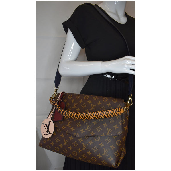 Louis Vuitton Beaubourg MM Monogram Canvas Shoulder Bag women wear