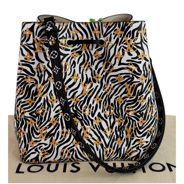Louis Vuitton NeoNoe MM Monogram Jungle Canvas Bag front view