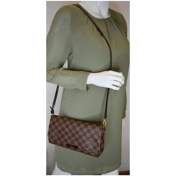 Louis Vuitton Favorite MM Damier Ebene Crossbody Bag - shoulder bag