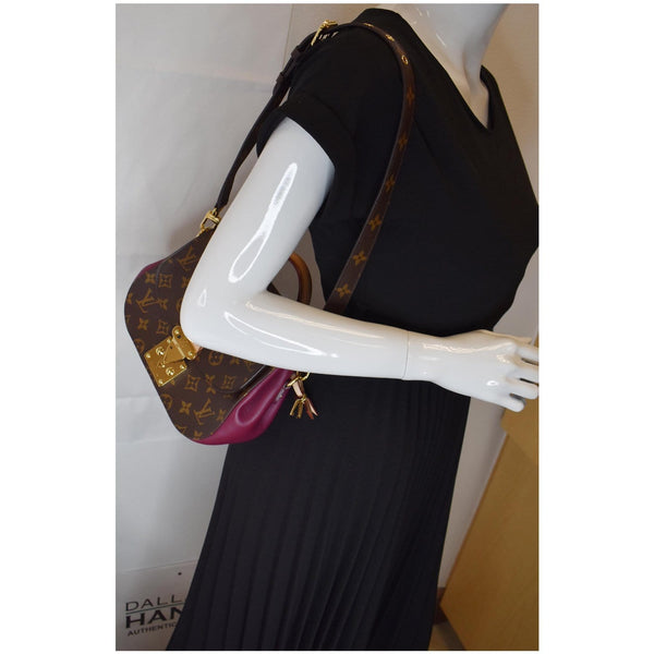 LOUIS VUITTON Eden PM Monogram Canvas Shoulder Bag Brown