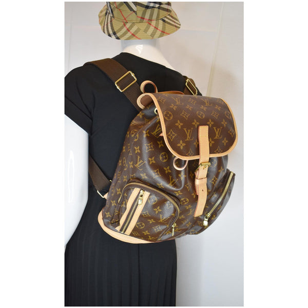 LOUIS VUITTON Sac A Dos Bosphore Monogram Canvas Backpack Bag Brown