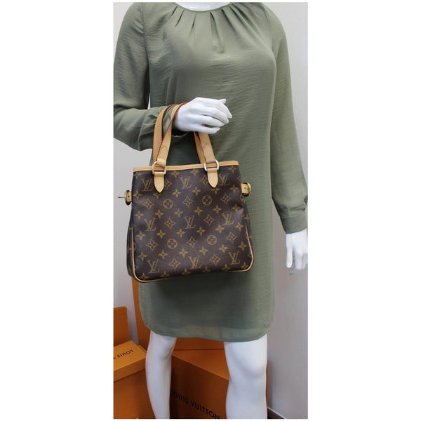 LV Batignolles Vertical Monogram Canvas Handbag