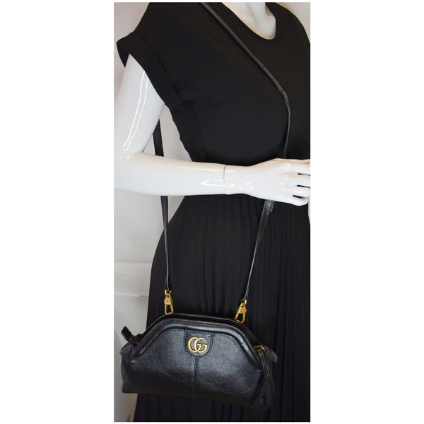 Gucci GG Re(Belle) Tiger Head Leather Crossbody Bag- shoulder bag