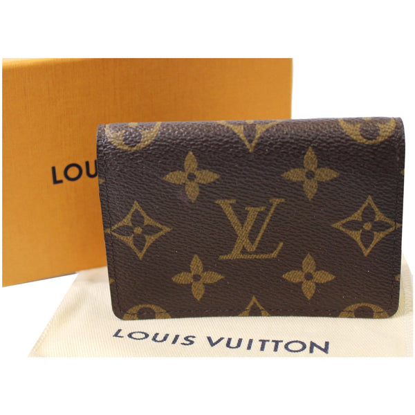 customer look lv Monogram Canvas Business Card Holder