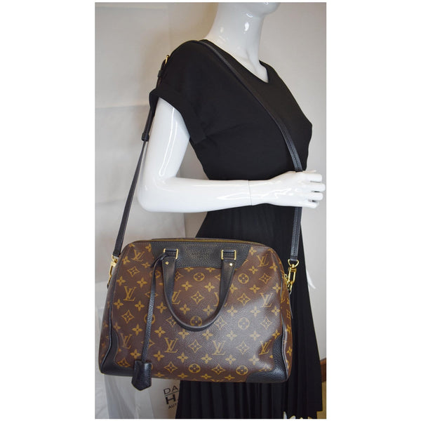 LOUIS VUITTON Retiro NM Monogram Canvas 2Way Shoulder Bag Black