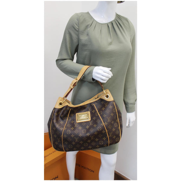 LOUIS VUITTON Galliera PM Monogram Canvas Shoulder Bag Brown
