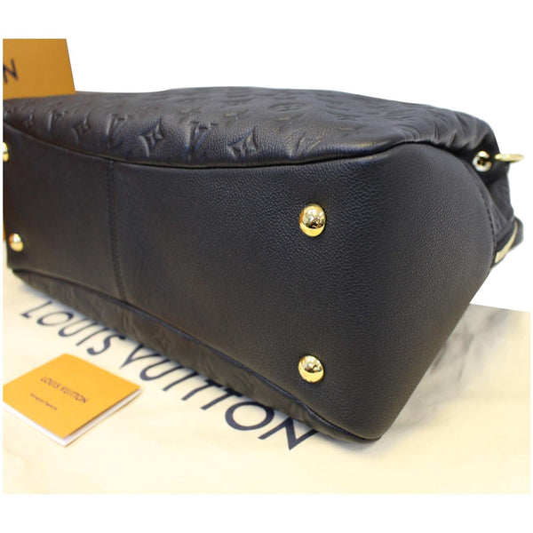 LOUIS VUITTON Ponthieu MM Monogram Empreinte Leather Shoulder Bag Black