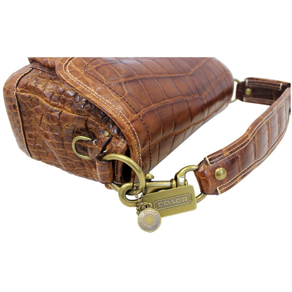 Coach Legacy Ali Alligator Leather Bag Limited Edition corner