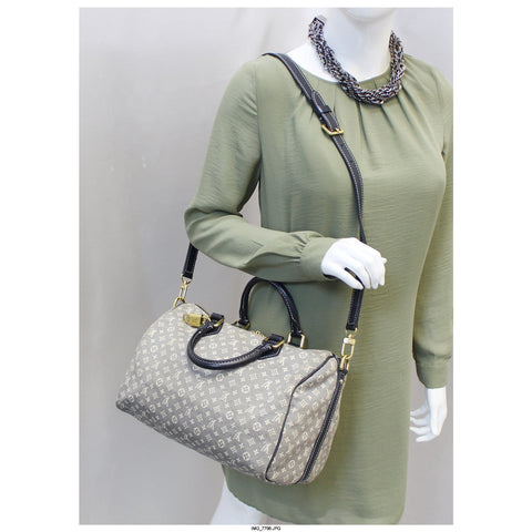 LOUIS VUITTON Speedy 30 Bandouliere Monogram Mini Lin Shoulder Bag-US
