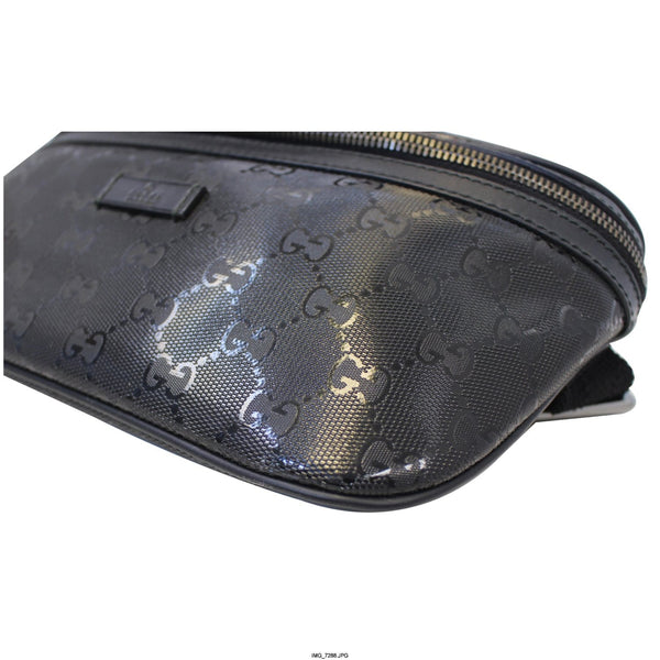 GUCCI GG Imprime Monogram Waist Bum Bag Black 233269