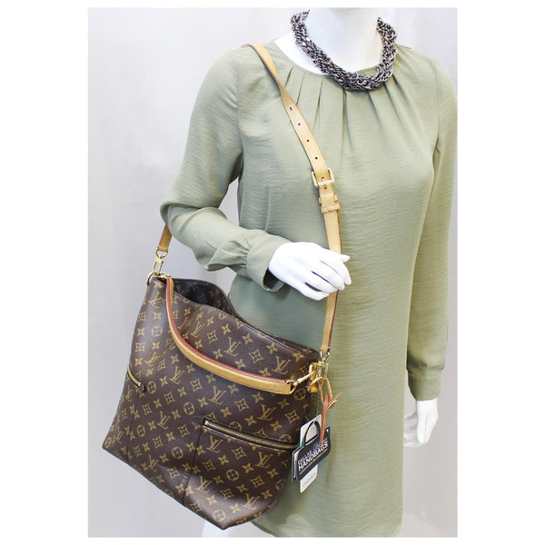 LOUIS VUITTON Melie Monogram Canvas Hobo Shoulder Bag-US