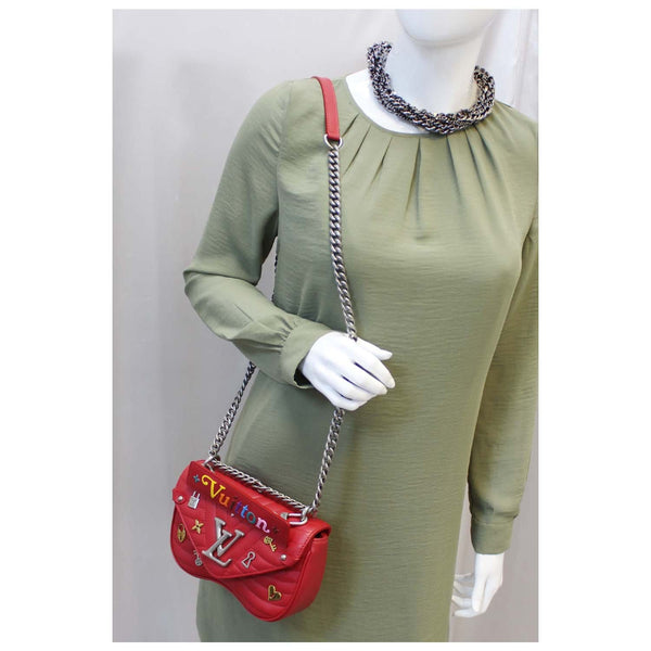 Louis Vuitton PM Wave Love Lock Chain Shoulder Bag - shop