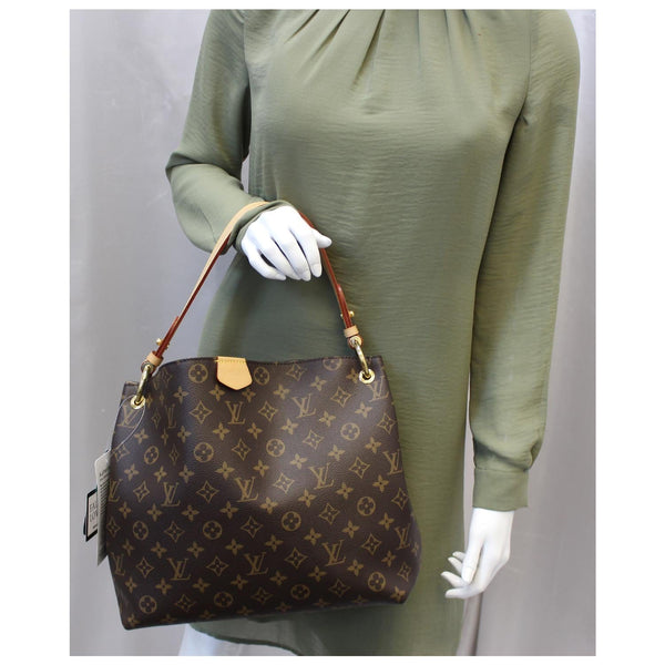 LOUIS VUITTON Graceful PM Monogram Canvas Shoulder Bag-US