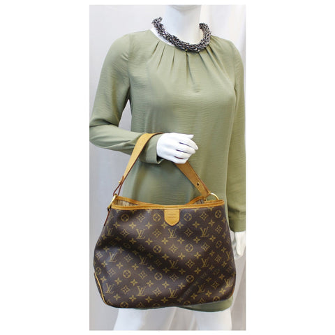 LOUIS VUITTON Delightful PM Monogram Canvas Shoulder Hobo Bag-US